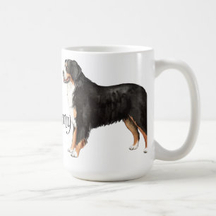 Caneca De Café Eu amo meu cão de montanha de Bernese