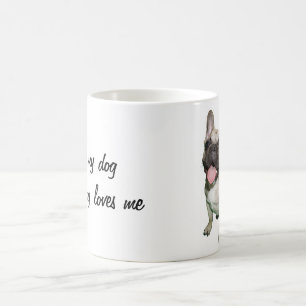 Caneca De Café Eu amo meu cão e meu cão ama-me