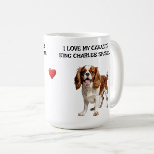 Caneca De Café Eu Amo Meu Cavaleiro Rei Charles Spaniel