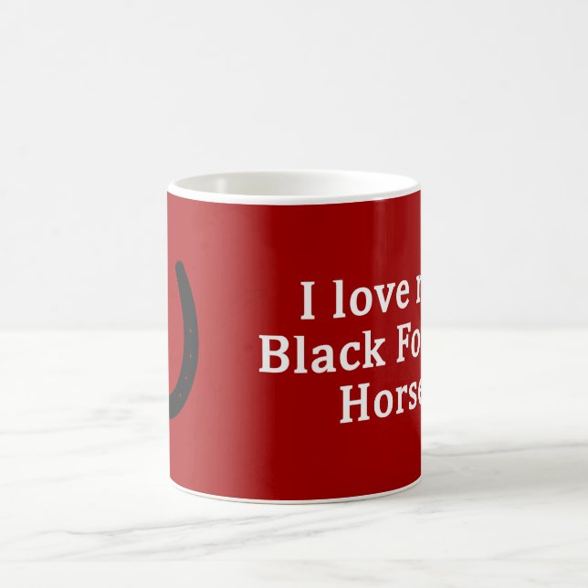 Caneca De Café Eu Amo Meu Cavalo Da Floresta Negra (Centro)