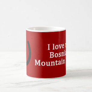 Caneca De Café Eu Amo Meu Cavalo Da Montanha Bósnio