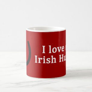 Caneca De Café Eu Amo Meu Cavalo De Caça Irlandês