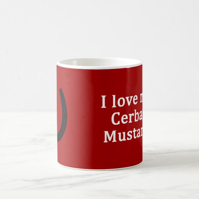 Caneca De Café Eu Amo Meu Cavalo De Cerbat Mustang (Centro)