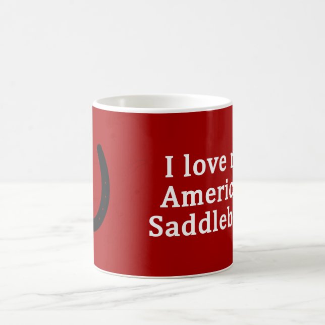 Caneca De Café Eu Amo Meu Cavalo Saddlecriado Americano (Centro)