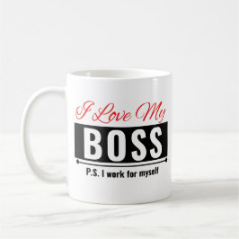 Caneca De Café Eu Amo Meu Chefe