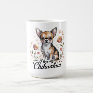 Caneca De Café Eu amo meu chihuahua