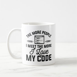 Caneca De Café Eu Amo Meu Código
