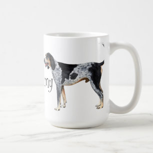 Caneca De Café Eu amo meu Coonhound de Bluetick