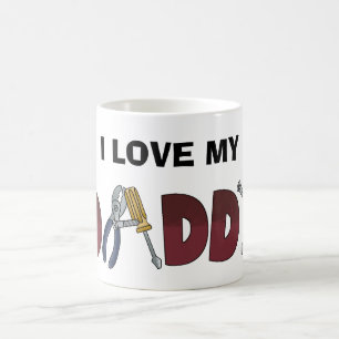 Caneca De Café Eu amo meu copo do pai