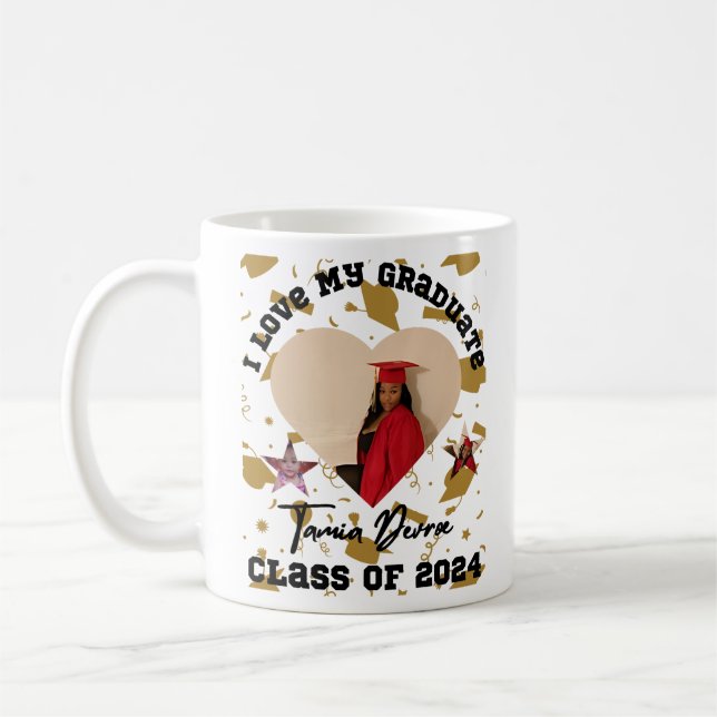 Caneca De Café Eu Amo Meu Coração De Formando 2024 (Esquerda)