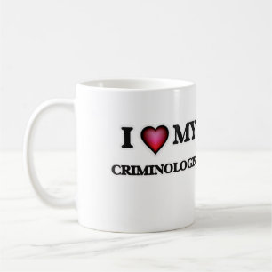 Caneca De Café Eu amo meu criminologista