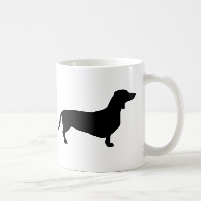 Caneca De Café Eu amo meu Daschund (Direita)