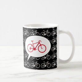 Caneca De Café eu amo meu desenho animado de bicicleta