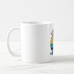 Caneca De Café Eu Amo Meu Design de Gravura Retro de Cachorro Alc