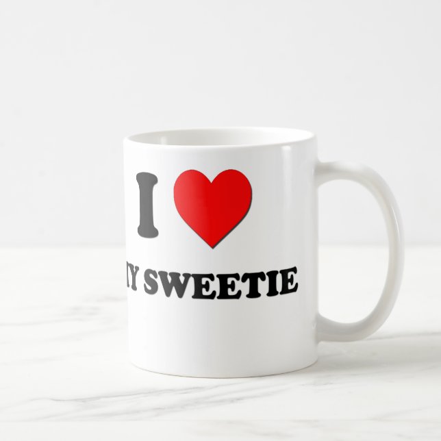 Caneca De Café Eu amo meu docinho (Direita)