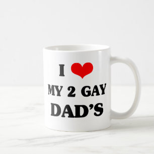 Caneca De Café Eu amo meu dois pais do gay