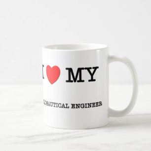 Caneca De Café Eu amo meu ENGENHEIRO AERONÁUTICO