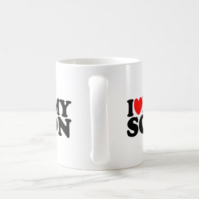 Caneca De Café Eu amo meu filho (Alça)