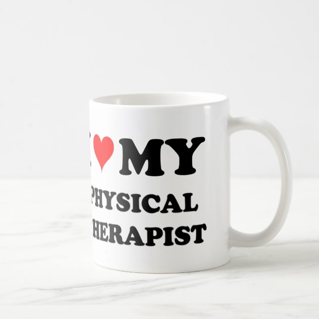 Caneca De Café Eu amo meu fisioterapeuta (Direita)