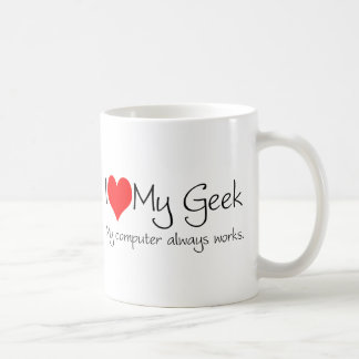 Caneca De Café Eu amo meu geek