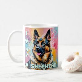 Caneca De Café Eu amo meu German shepherd