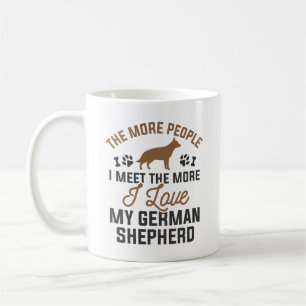 Caneca De Café Eu Amo Meu German shepherd
