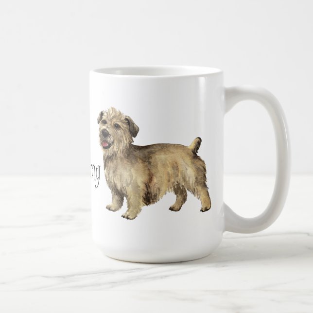 Caneca De Café Eu amo meu Glen de Imaal Terrier (Direita)