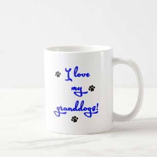 Caneca De Café Eu amo meu Granddogs!
