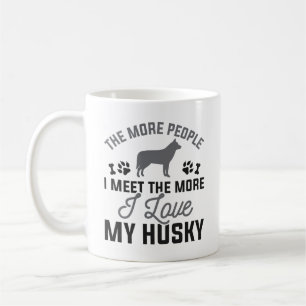 Caneca De Café Eu Amo Meu Husky