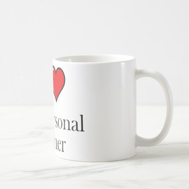 Caneca De Café Eu amo meu instrutor pessoal (Direita)