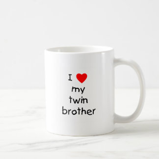 Caneca De Café Eu amo meu irmão gémeo
