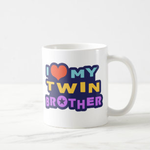Caneca De Café Eu amo meu irmão gémeo
