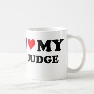 Caneca De Café Eu amo meu juiz