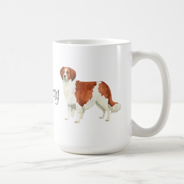 Caneca De Café Eu amo meu Kooikerhondje (Direita)