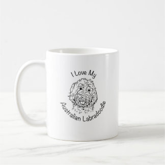 Caneca De Café Eu amo meu Labradoodle australiano