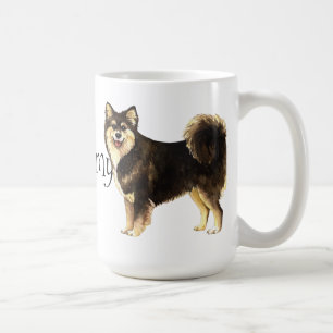 Caneca De Café Eu amo meu Lapphund finlandês