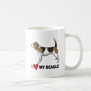 Caneca De Café Eu amo meu lebreiro