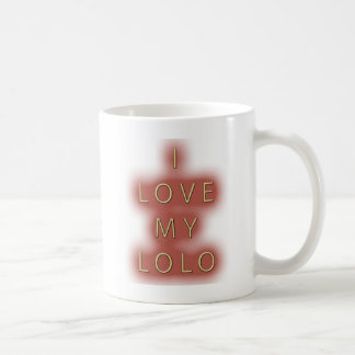 Caneca De Café Eu amo meu Lolo (branco)