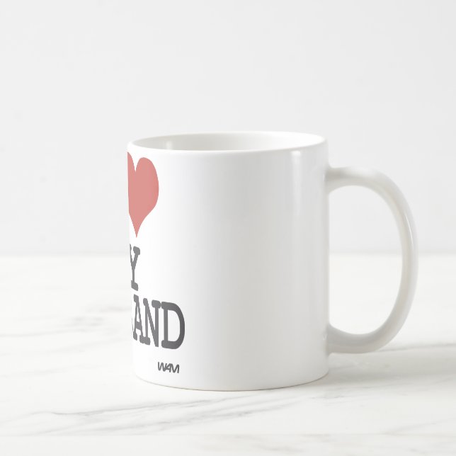 Caneca De Café Eu amo meu marido (Direita)