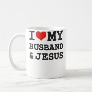 Caneca De Café Eu Amo Meu Marido Jesus Casal Cristão Romântico