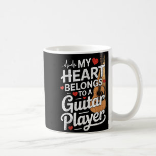 Caneca De Café Eu Amo Meu Marido Tocador de Guitarra Esposa Engra
