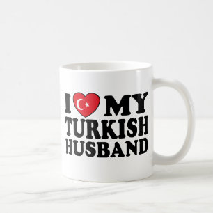 Caneca De Café Eu amo meu marido turco