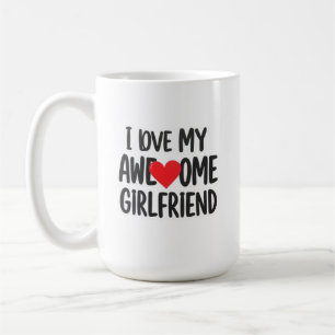 Caneca De Café Eu amo meu namorada incrível