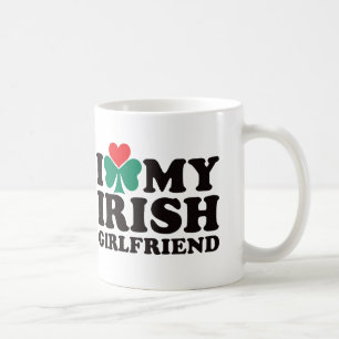 Caneca De Café Eu amo meu namorada irlandês