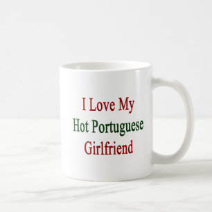 Caneca De Café Eu amo meu namorada português quente