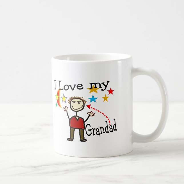 Caneca De Café Eu amo meu pai grande (Direita)