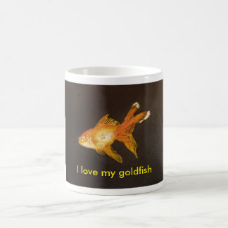 Caneca De Café Eu amo meu peixe dourado