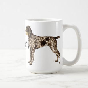 Caneca De Café Eu amo meu ponteiro Wirehaired alemão