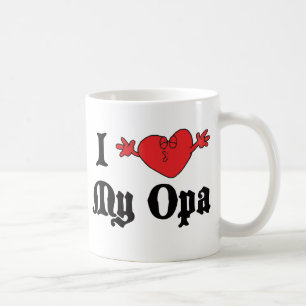 Caneca De Café Eu amo meu presente de Opa