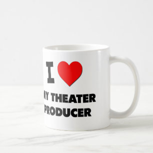 Caneca De Café Eu amo meu produtor do teatro